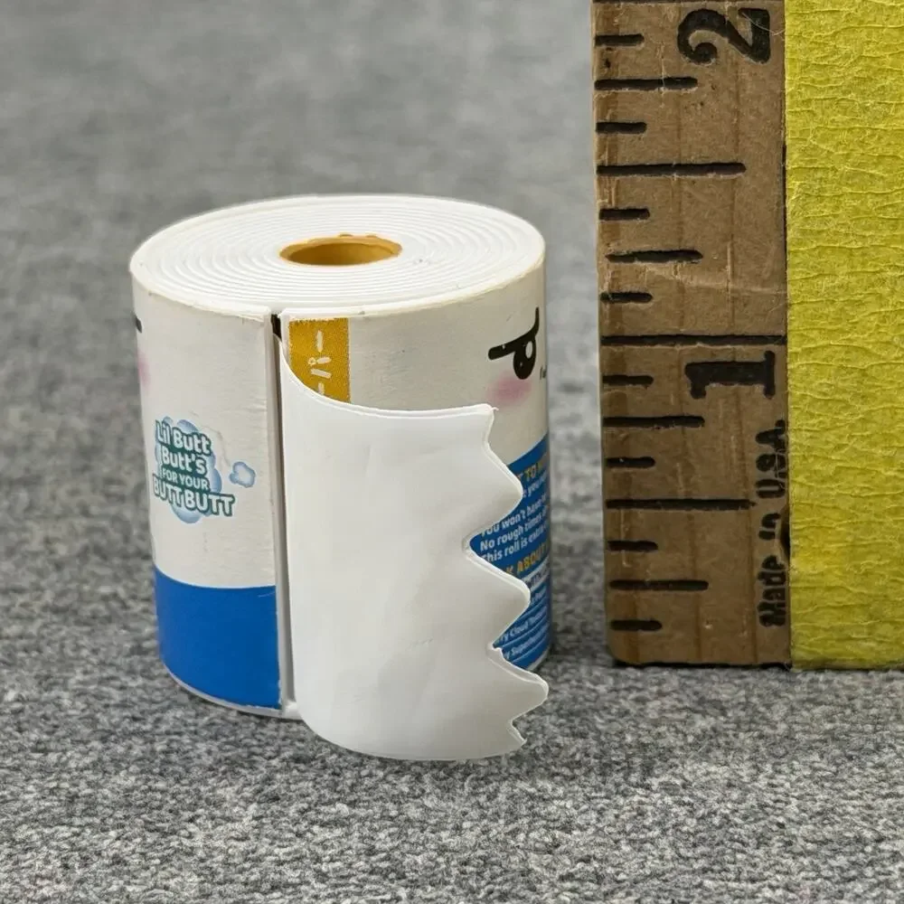 Lil Butt Butts Toilet Paper TP Toy Collectible 1.5 Inch Novelty Mini Shelf Decor